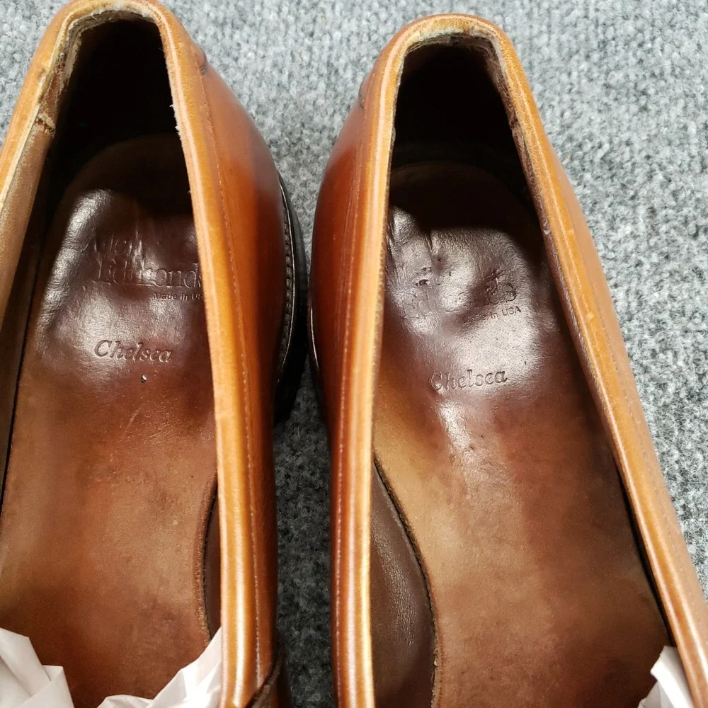 Allen Edmonds Chelsea Loafer Mens‎ Size 11 D  Chestnut Brown Kiltie Tassel Z